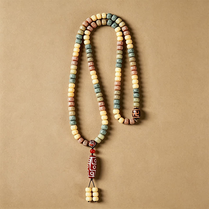 Buddha Stones Bodhi Seed Hand-Woven Peace Vintage 108 Bead Mala - image 7