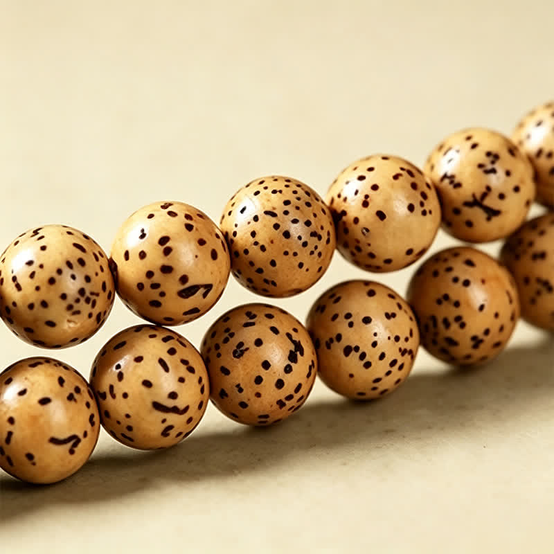 Buddha Stones Star Moon Bodhi Seed Lotus Pod Handcrafted Wisdom Round 108 Bead Mala - image 12