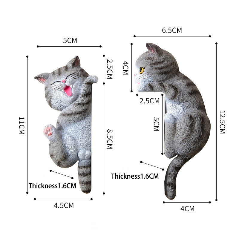Buddha Stones Painted Resin Cat Switch Cover Cute Animal Decor - image 11