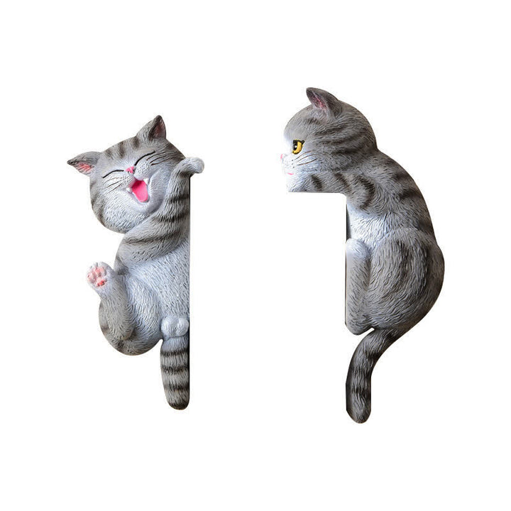 Buddha Stones Painted Resin Cat Switch Cover Cute Animal Decor - image 10