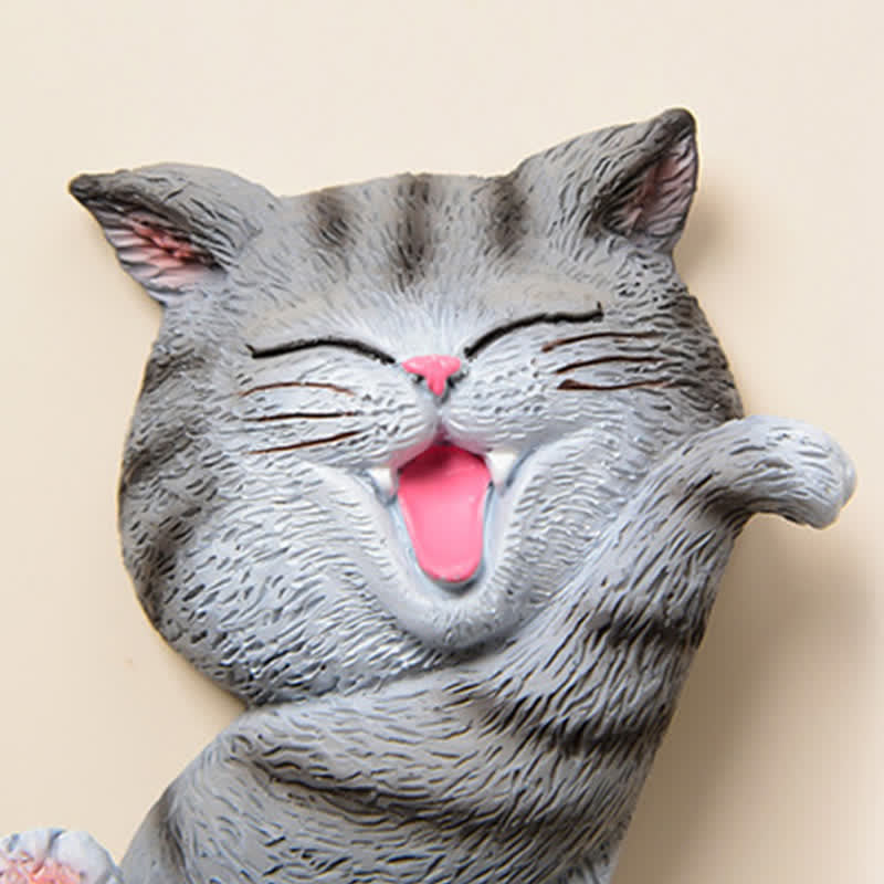 Buddha Stones Painted Resin Cat Switch Cover Cute Animal Decor - image 12