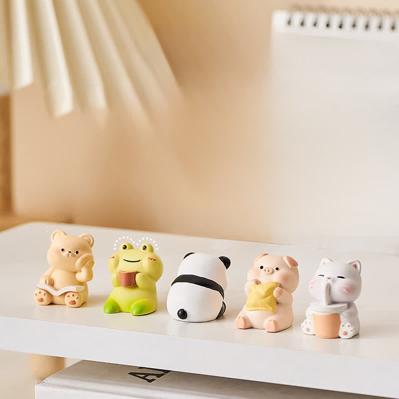Buddha Stones Resin Kawaii Animal Rocking Chair Comfort Desk Decor - image 15