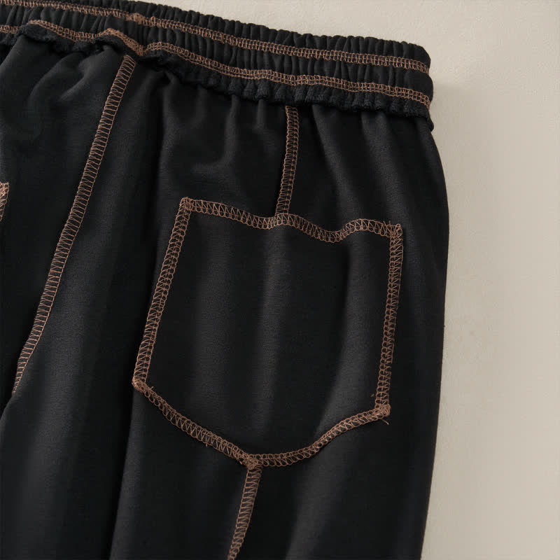 Buddha Stones Summer Casual Minimalist Drawstring Patch Pocket Solid Ankle Pants Women's Straight Leg Pants With Pocket - image 13