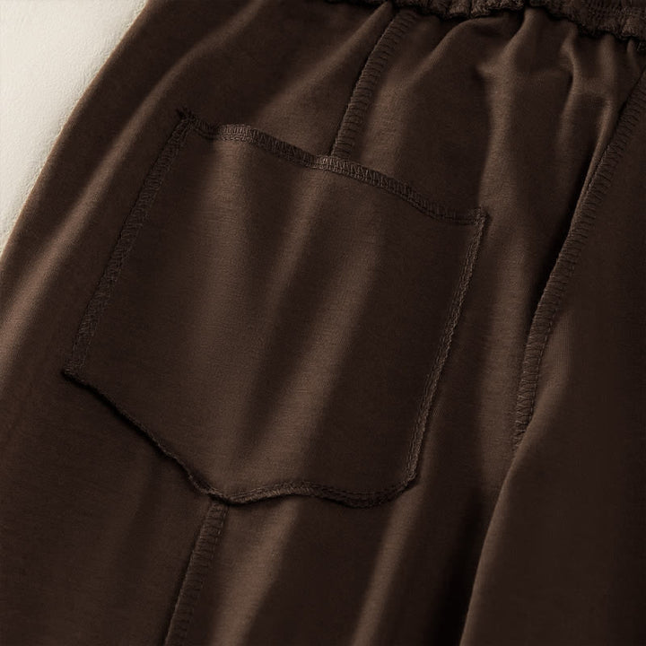 Buddha Stones Summer Casual Minimalist Drawstring Patch Pocket Solid Ankle Pants Women's Straight Leg Pants With Pocket - image 23