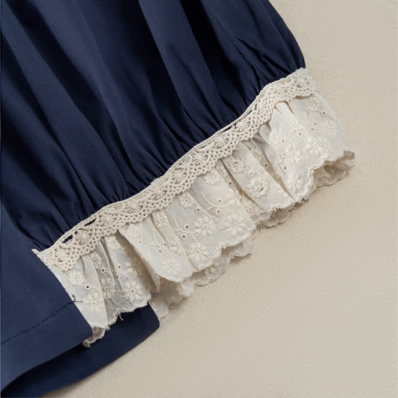 Buddha Stones Summer Casual Vintage Solid Cropped Pants Women's Wide Leg Pants With Pocket - image 7