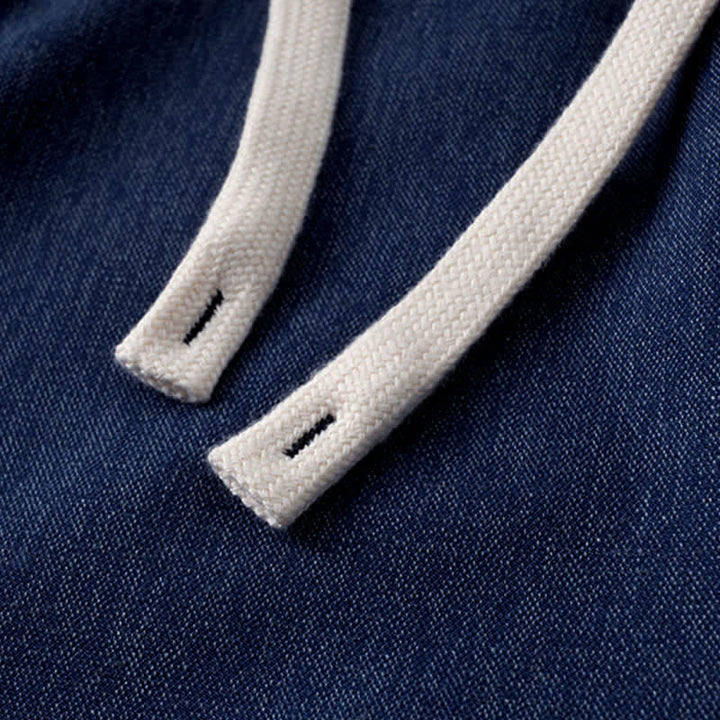 Buddha Stones Summer Casual Athletic Drawstring Solid Men's Cropped Pants With Pocket - image 5