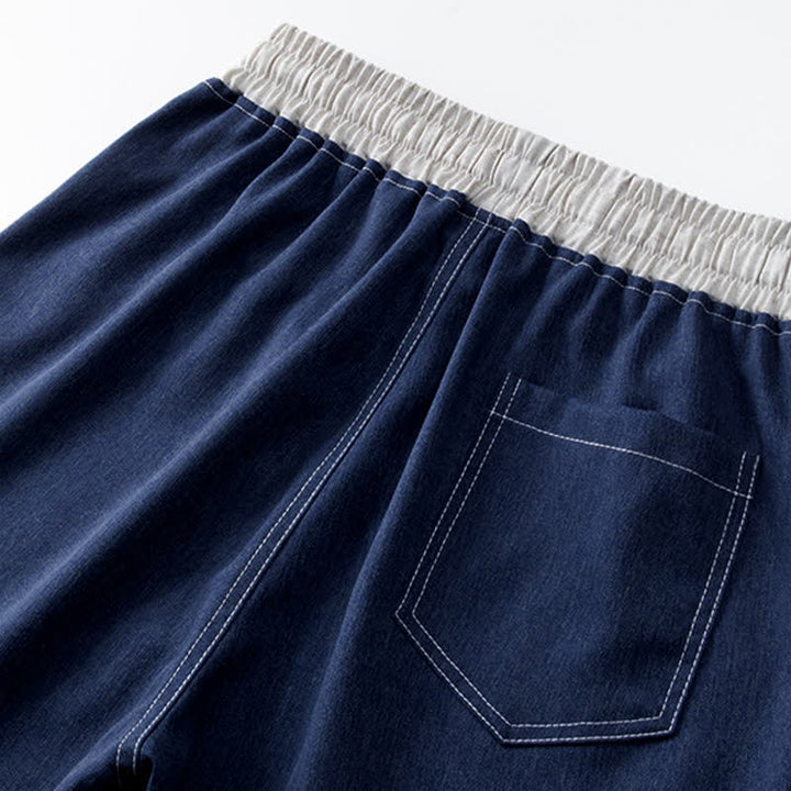 Buddha Stones Summer Casual Athletic Drawstring Solid Men's Shorts With Pocket - image 6