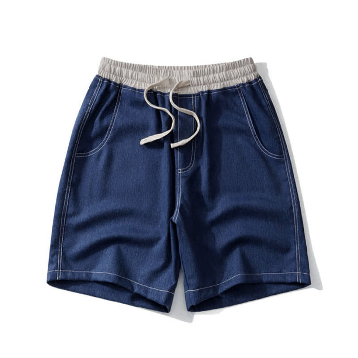 Buddha Stones Summer Casual Athletic Drawstring Solid Men's Cropped Pants With Pocket - image 2