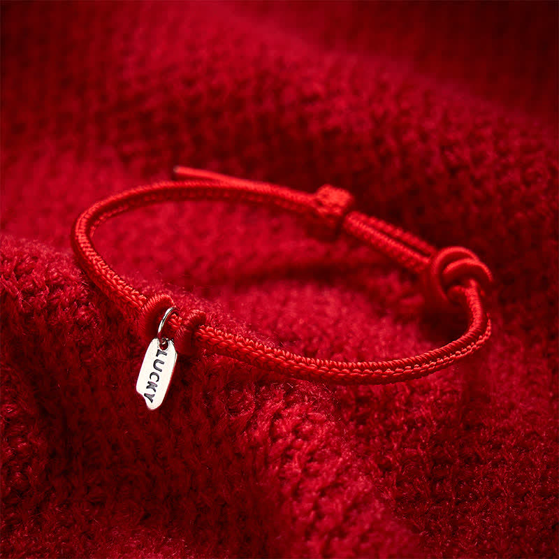 Buddha Stones Handmade Braided Red String LUCKY Charm Adjustable Bracelet - image 2