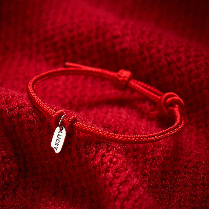 Buddha Stones Handmade Braided Red String LUCKY Charm Adjustable Bracelet - image 9