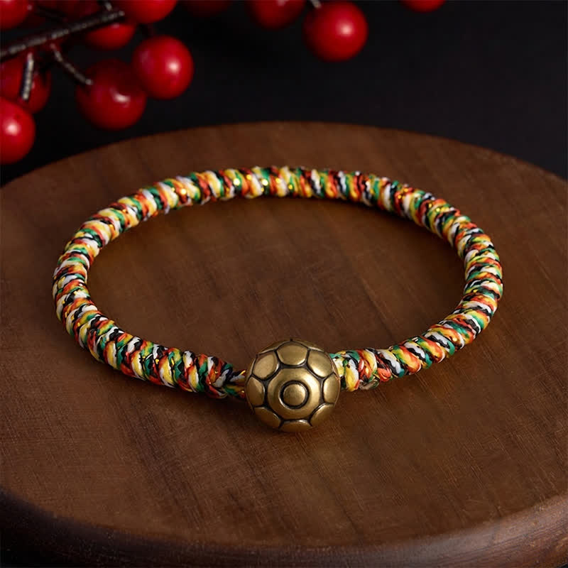 Buddha Stones Hand-woven Colorful String Lotus Balance Braided Bracelet - Gesang flower - 7.5 in (19 cm) - image 11