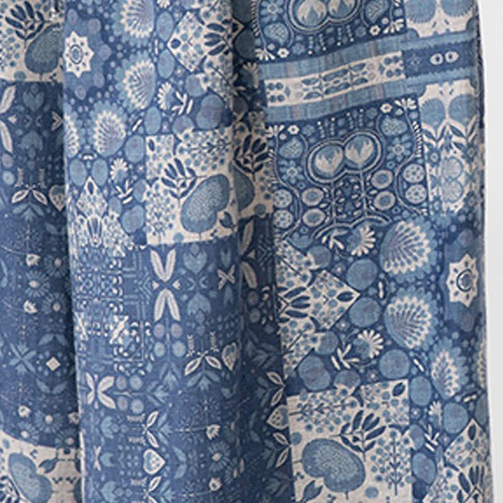 Buddha Stones Summer Boho Casual Drawstring Floral Capri Pants Men's Wide Leg Pants With Pocket - image 9