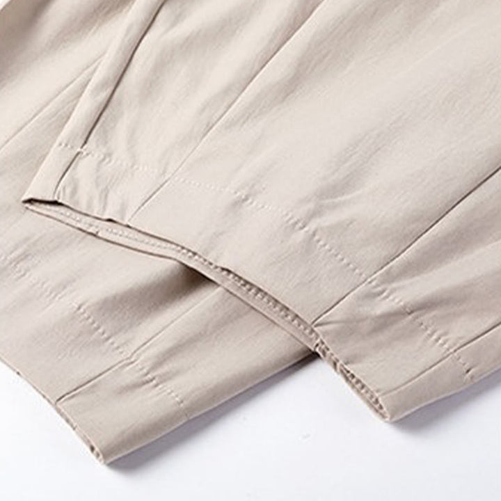 Buddha Stones Summer Casual Minimalist Drawstring Solid Capri Pants Men's Harem Pants With Pockets - image 22