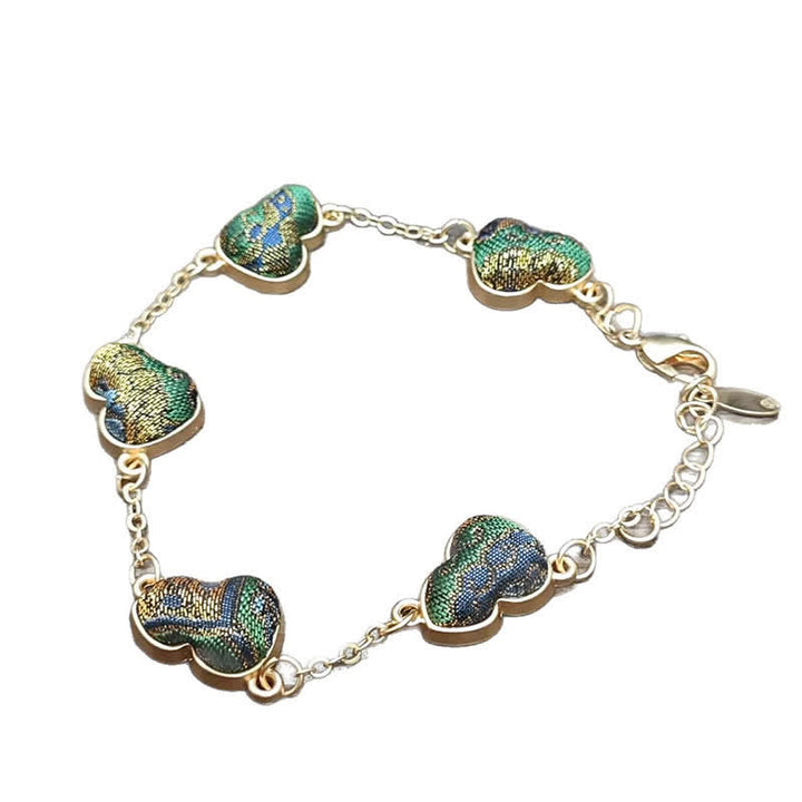 Buddha Stones Song Brocade Gourd Water Ripples Good Fortune Chinese Vintage Bracelet - image 7