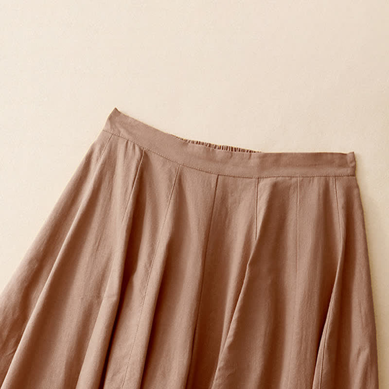 Buddha Stones Summer Casual Minimalist Solid Cropped Pants Women's Harem Pants With Pocket - image 1