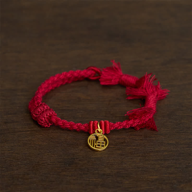 Buddha Stones Copper Lotus Red String New beginning Bracelet - image 7