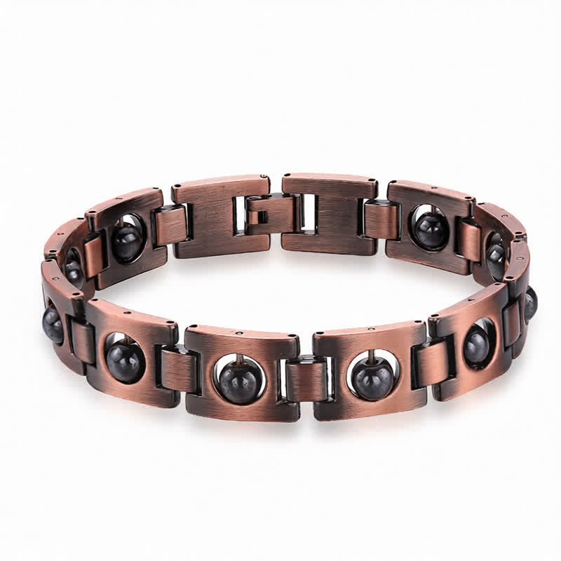 Buddha Stones Copper Plated Magnetic Grounding Vintage Bracelet - image 1