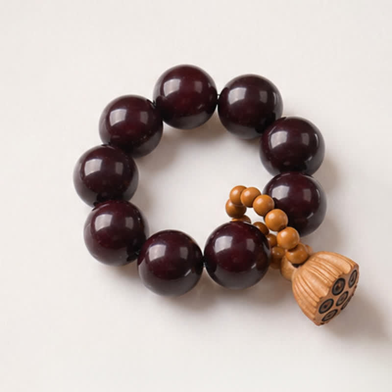Buddha Stones White Bodhi Seed Lotus Pod Grounding Hand-Polished Tactile Meditation Beads Decorations - image 19