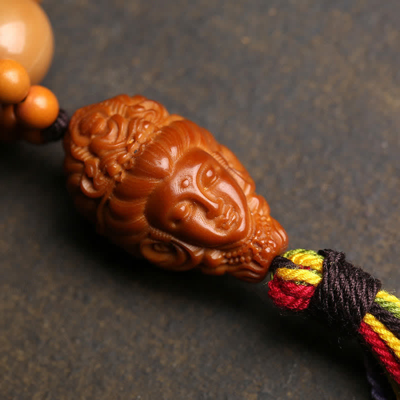 Buddha Stones Bodhi Seed Avalokiteshvara Fu Character Peace Tibetan Colorful Tassel Tactile Meditation Beads Decorations - image 3