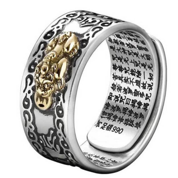 Buddha Stones Lucky FengShui PiXiu Wealth Ring - PiXiu - image 0