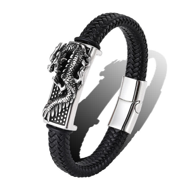 Buddha Stones Hand-Woven Dragon Strength Braided Stainless Steel Bracelet - image 9