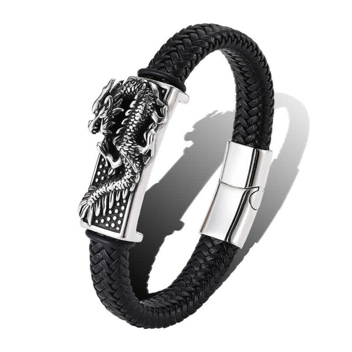 Buddha Stones Hand-Woven Dragon Strength Braided Stainless Steel Bracelet - image 9