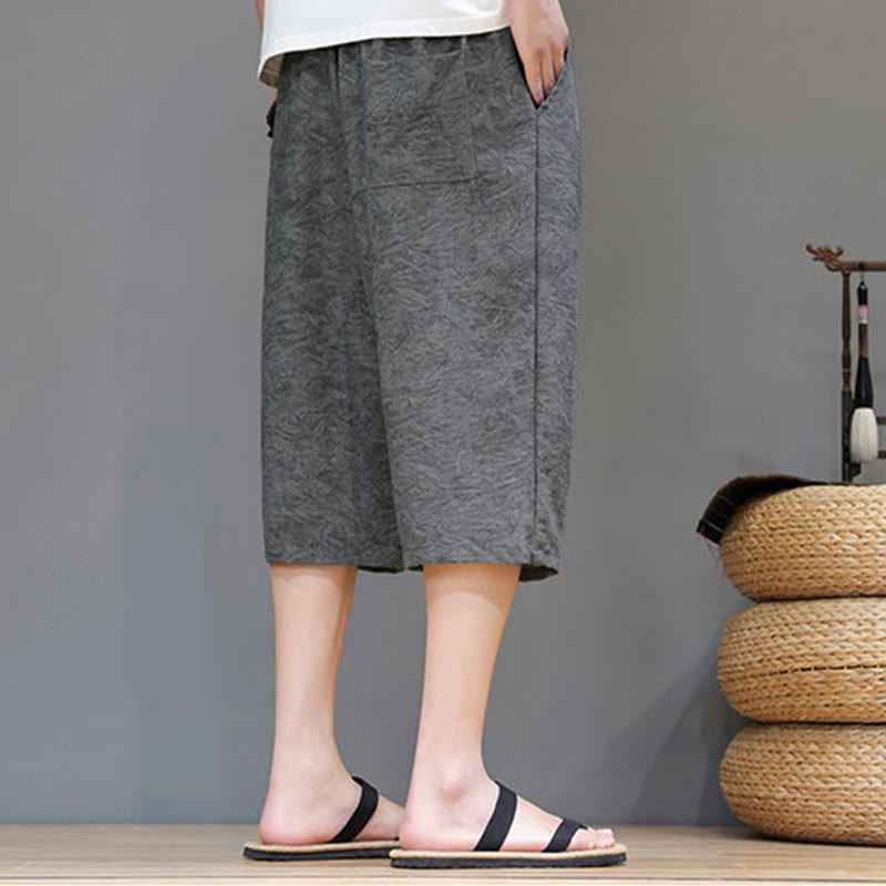 Buddha Stones Summer Casual Boho Drawstring Abstract Men's Shorts With Pocket - image 17