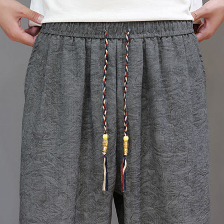 Buddha Stones Summer Casual Boho Drawstring Abstract Men's Shorts With Pocket - image 20