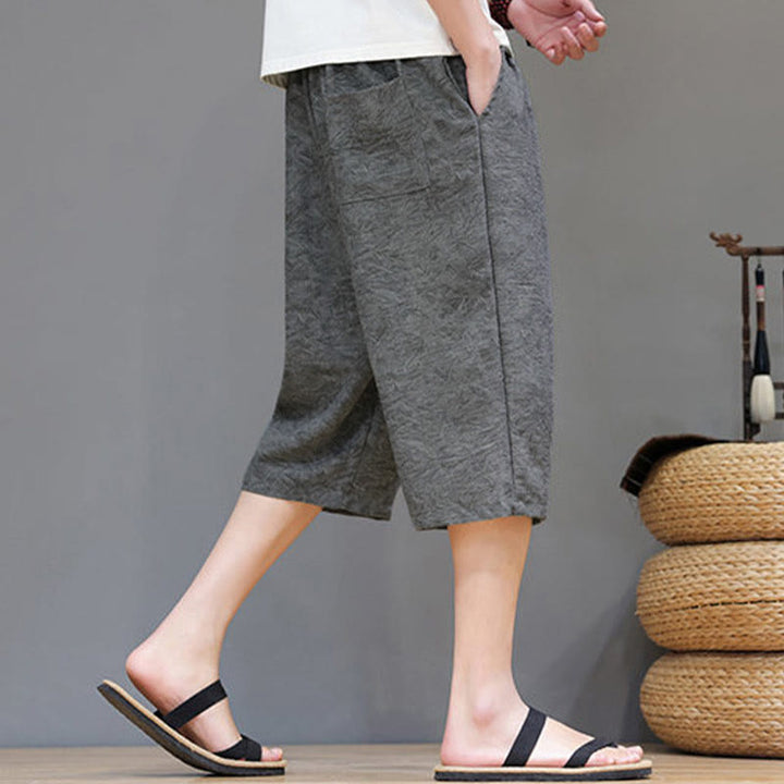 Buddha Stones Summer Casual Boho Drawstring Abstract Men's Shorts With Pocket - image 16