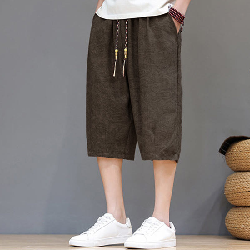 Buddha Stones Summer Casual Boho Drawstring Abstract Men's Shorts With Pocket - image 26