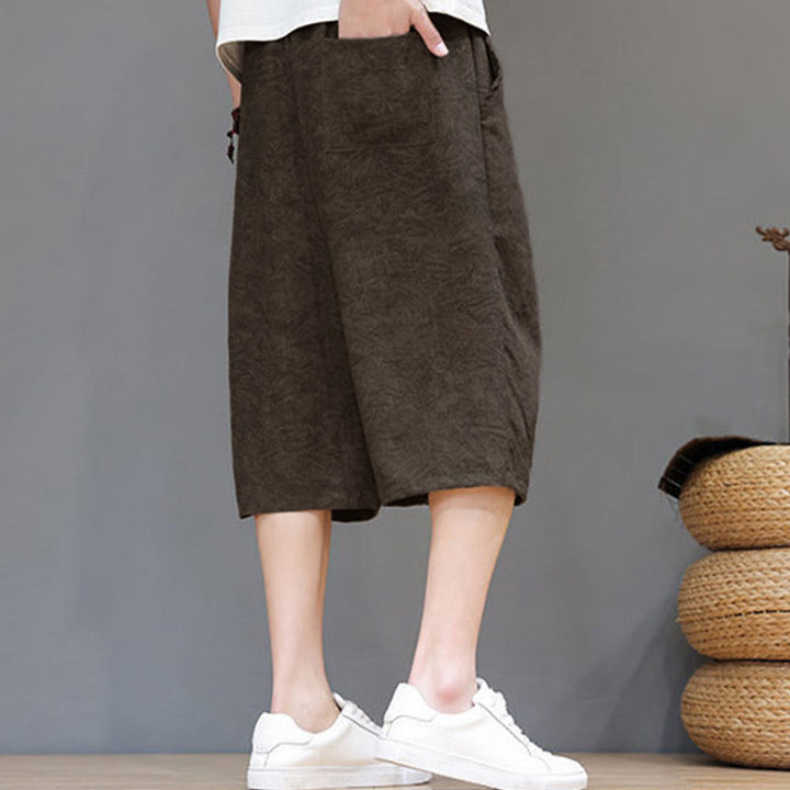 Buddha Stones Summer Casual Boho Drawstring Abstract Men's Shorts With Pocket - image 27