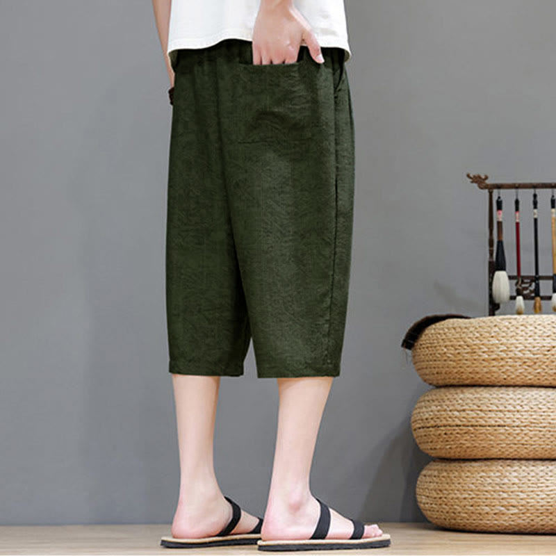 Buddha Stones Summer Casual Boho Drawstring Abstract Men's Shorts With Pocket - image 35