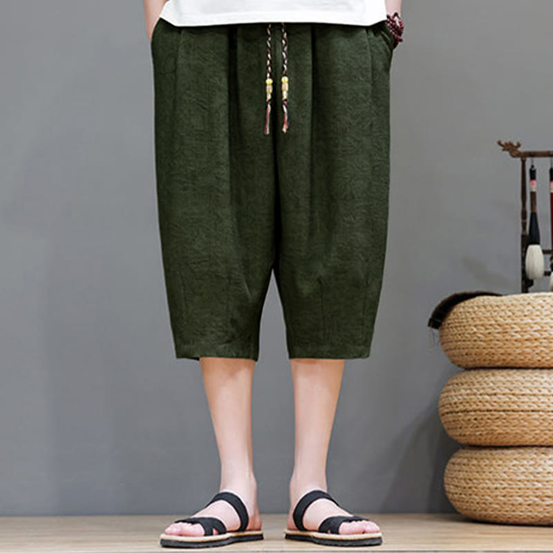 Buddha Stones Summer Casual Boho Drawstring Abstract Men's Shorts With Pocket - image 38