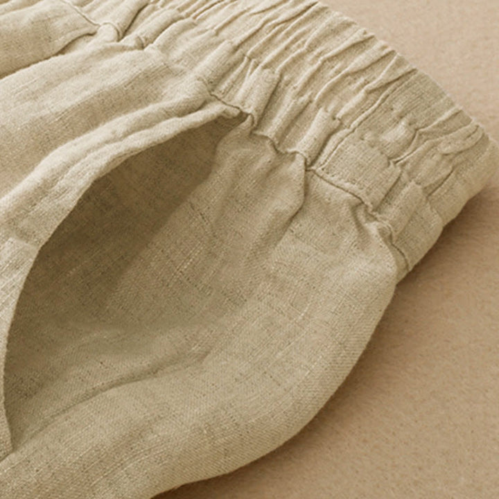 Buddha Stones Summer Casual Hollow Embroidery Hem Solid Ankle Pants Women's Harem Pants With Pocket - image 14