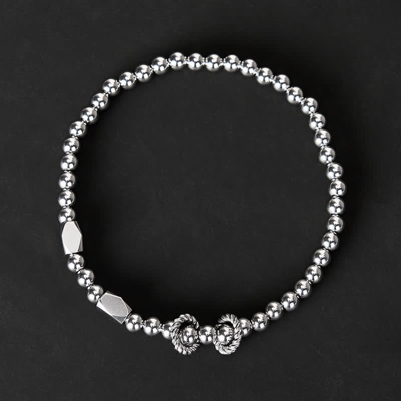 Buddha Stones 4mm Small Beads Titanium Steel Stimulation Bracelet - image 1