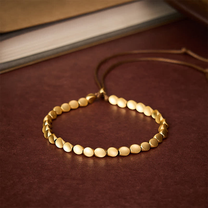 Buddha Stones Copper Irregular-shaped Bead Balance String Bracelet - image 2