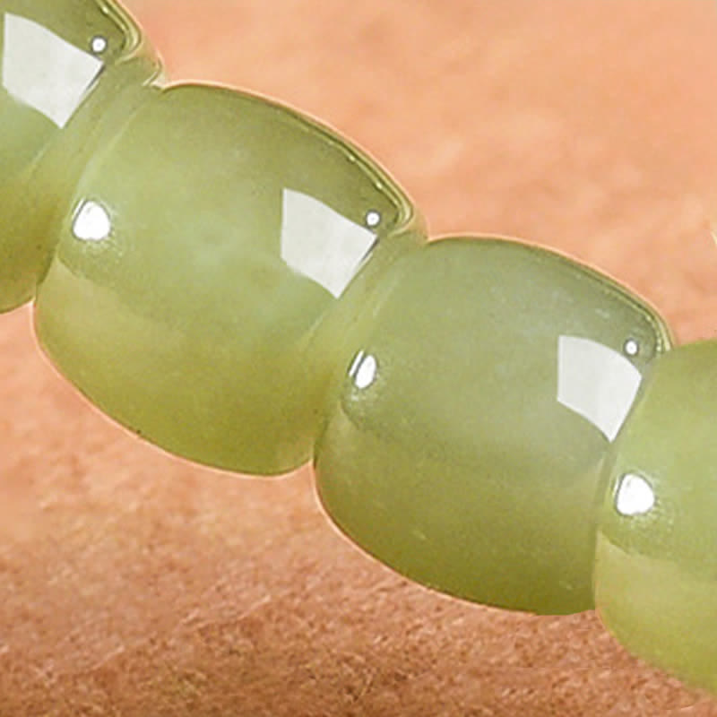 Buddha Stones Jade Luck Round Bead Rhodonite Bracelet - image 10