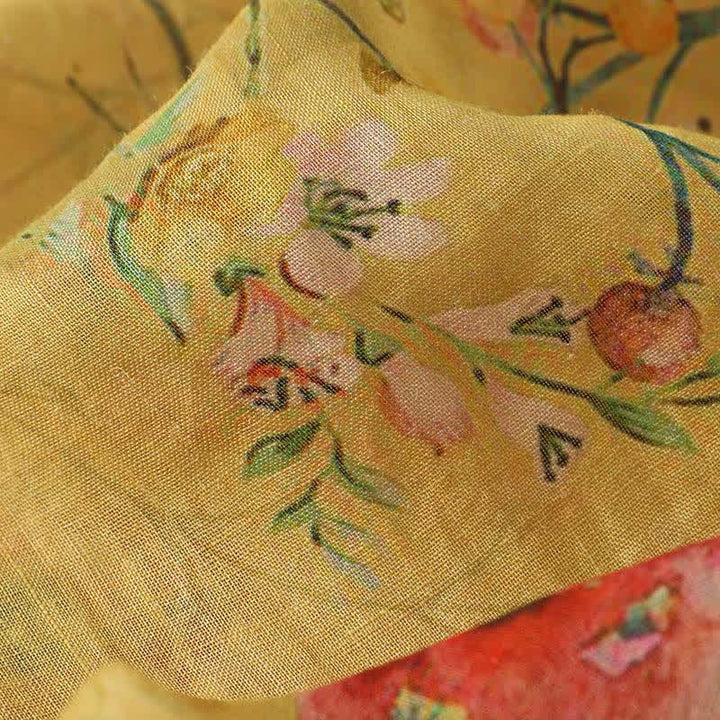 Buddha Stones Summer Tang Style Vintage Frog Button Orchid Floral Women's Sleeveless Shirts Tank Top - image 19