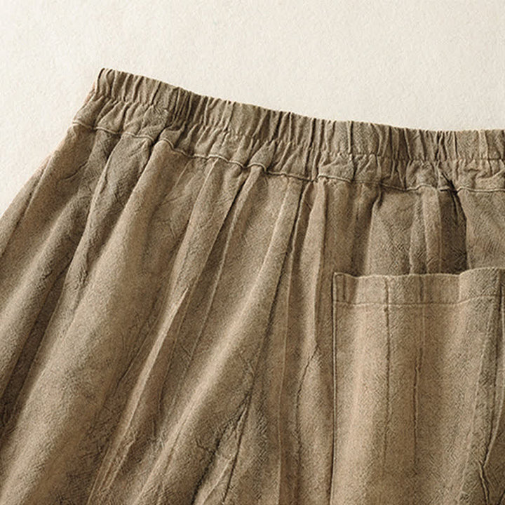 Buddha Stones Summer Casual Minimalist Solid Women's Shorts With Pocket - image 3