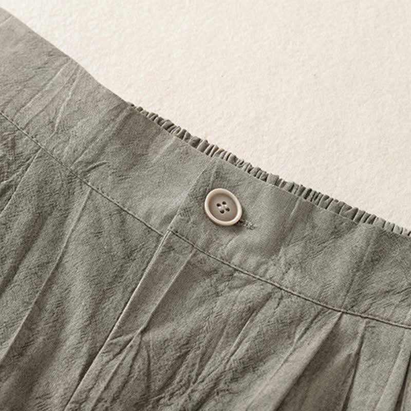 Buddha Stones Summer Casual Minimalist Solid Women's Shorts With Pocket - image 12