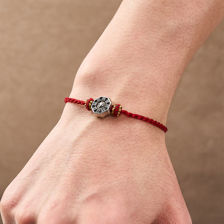 Buddha Stones Hand-Woven Red String Bagua Protection Adjustable Bracelet - image 7
