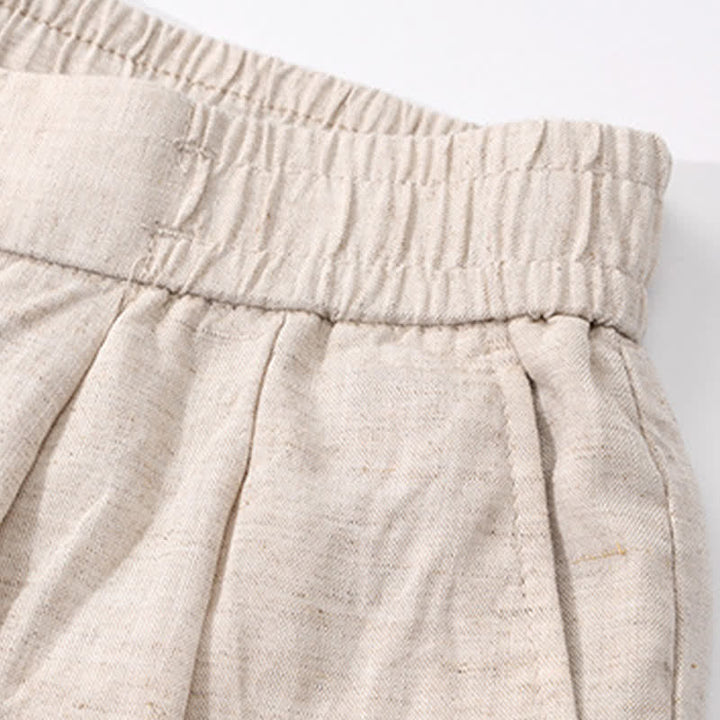 Buddha Stones Summer Casual Minimalist Solid Zipper Design Men's Shorts With Pockets - image 10