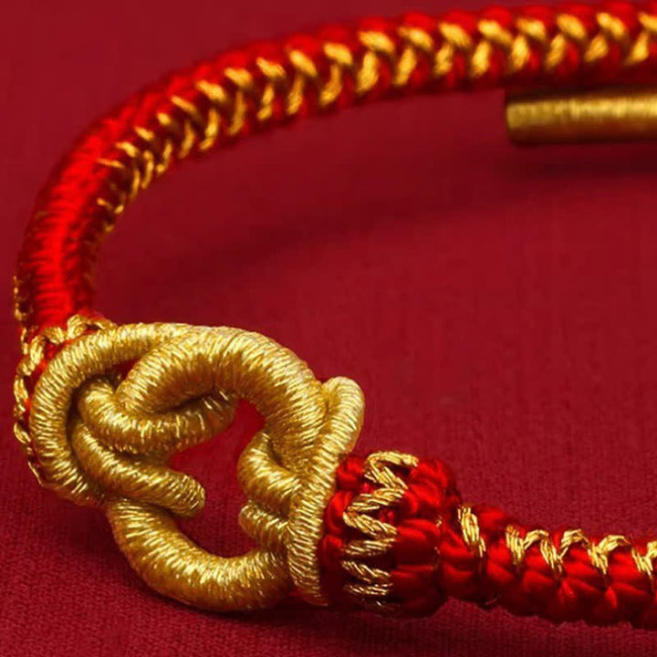 Buddha Stones Red String Chinese Zodiac Luck Braided Knot Bracelet - image 11