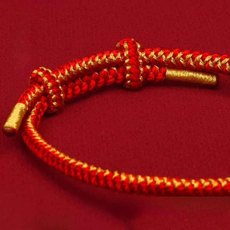 Buddha Stones Red String Chinese Zodiac Luck Braided Knot Bracelet - image 3