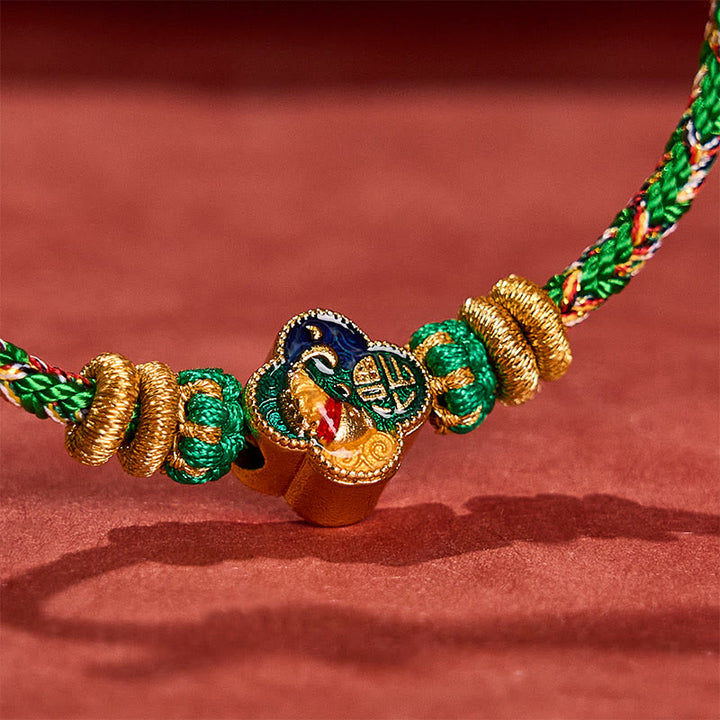 Buddha Stones Hand-Woven Koi Fish Fu Character Success Rope Bracelet - image 14