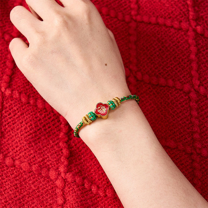 Buddha Stones Hand-Woven Koi Fish Fu Character Success Rope Bracelet - image 11