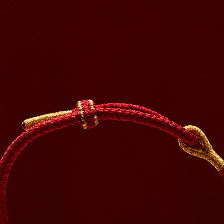 Buddha Stones Hand-Woven Red String Sunflower Luck Bracelet - image 10