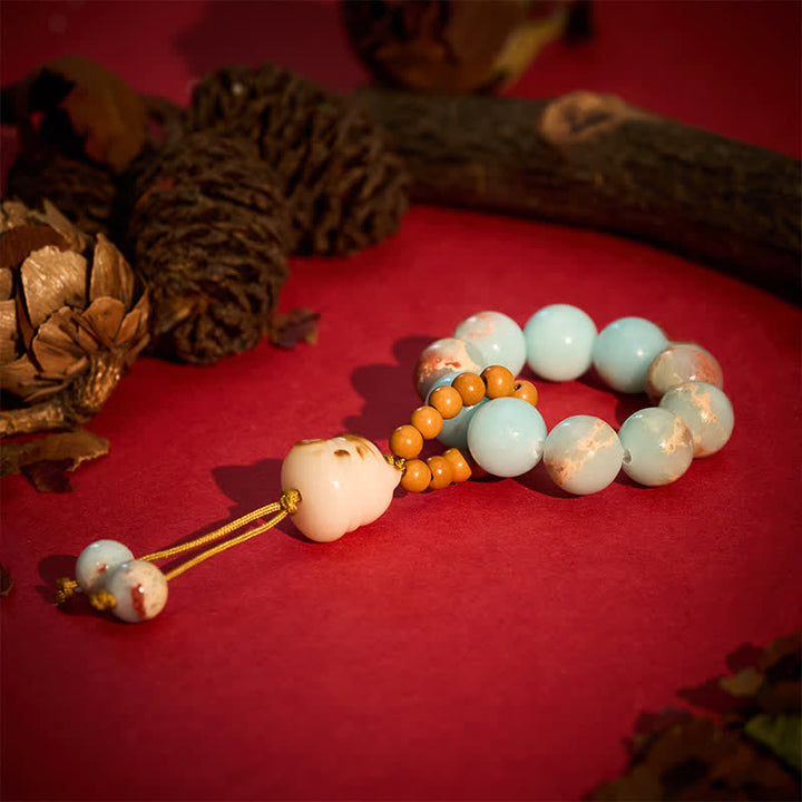 Buddha Stones Shoushan Stone Charcoal-Grilled Cat Luck Tactile Meditation Beads Decorations - image 7