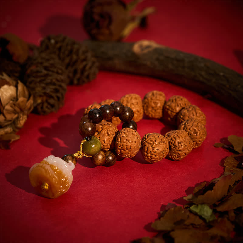 Buddha Stones Vajra Seed Charcoal-Grilled Bodhi Lion Pendant Strength Tactile Meditation Beads Decorations - image 2