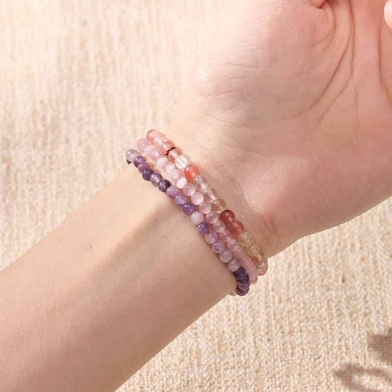 Buddha Stones 3pcs "Soothe Your Inner Self" Tourmaline Protection Bracelet Includes Gift Message Card - image 3